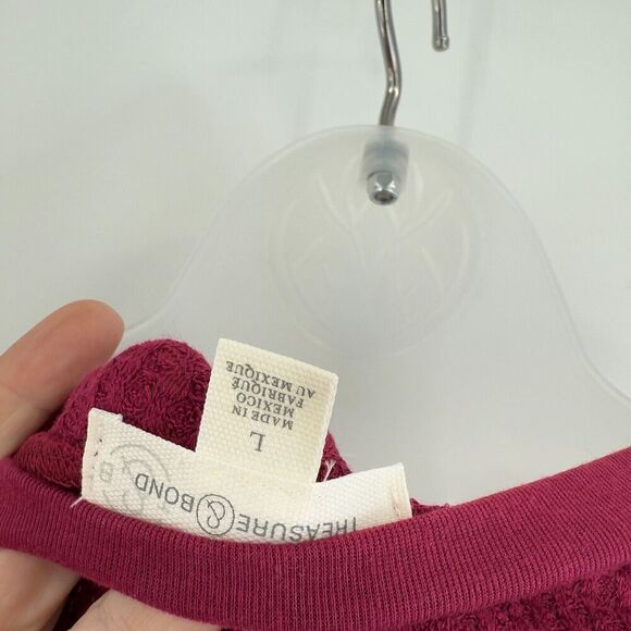 Treasure & Bond Women Crew Neck Drop Shoulder Puff Long Sleeve Sweatshirt L NWT - Picture 8 of 9